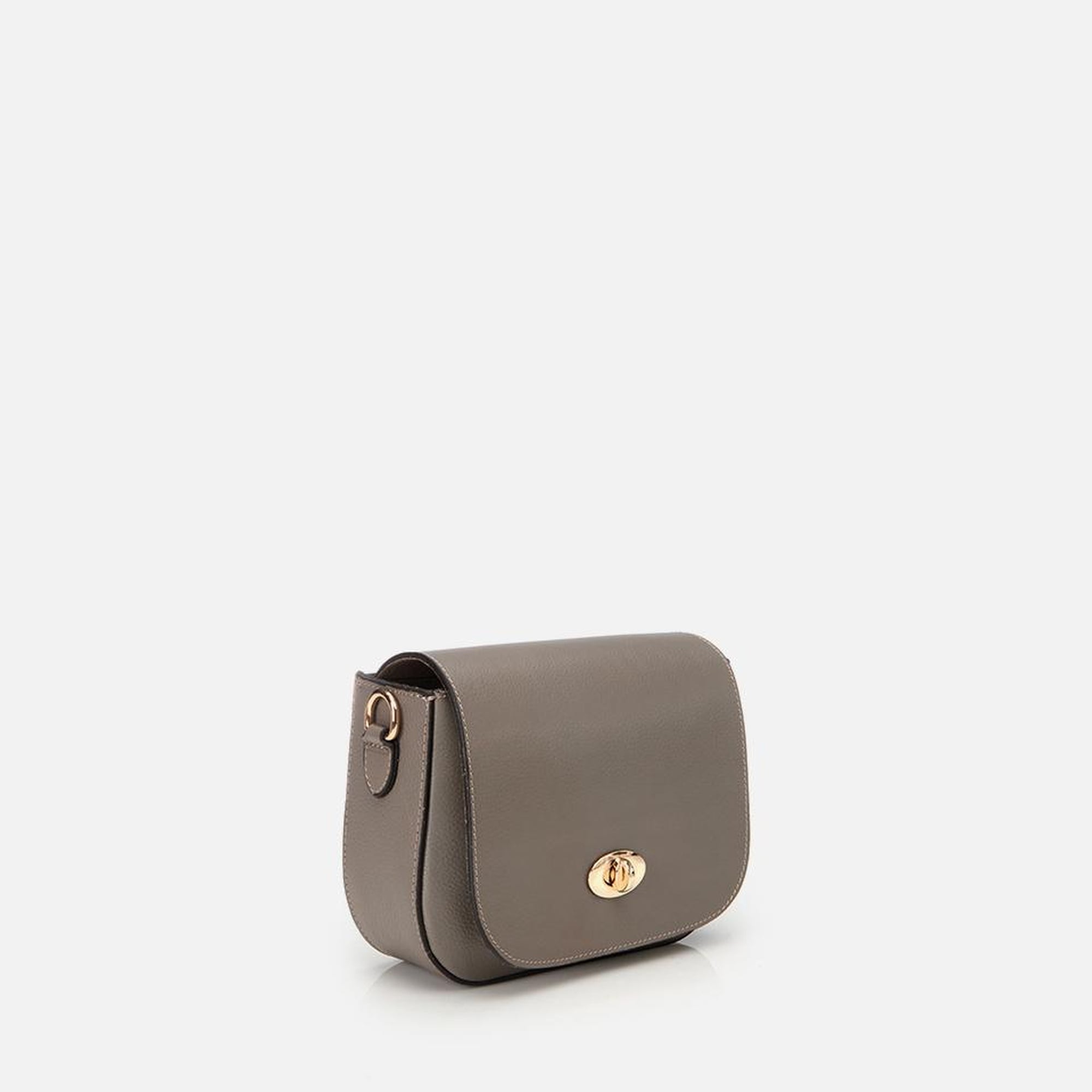 Kadın Deri Vizon Kilit Detaylı Mini Çanta