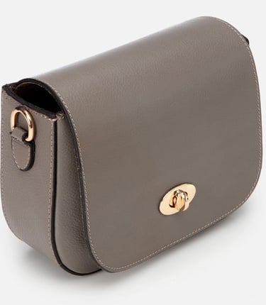  Kadın Deri Vizon Kilit Detaylı Mini Çanta