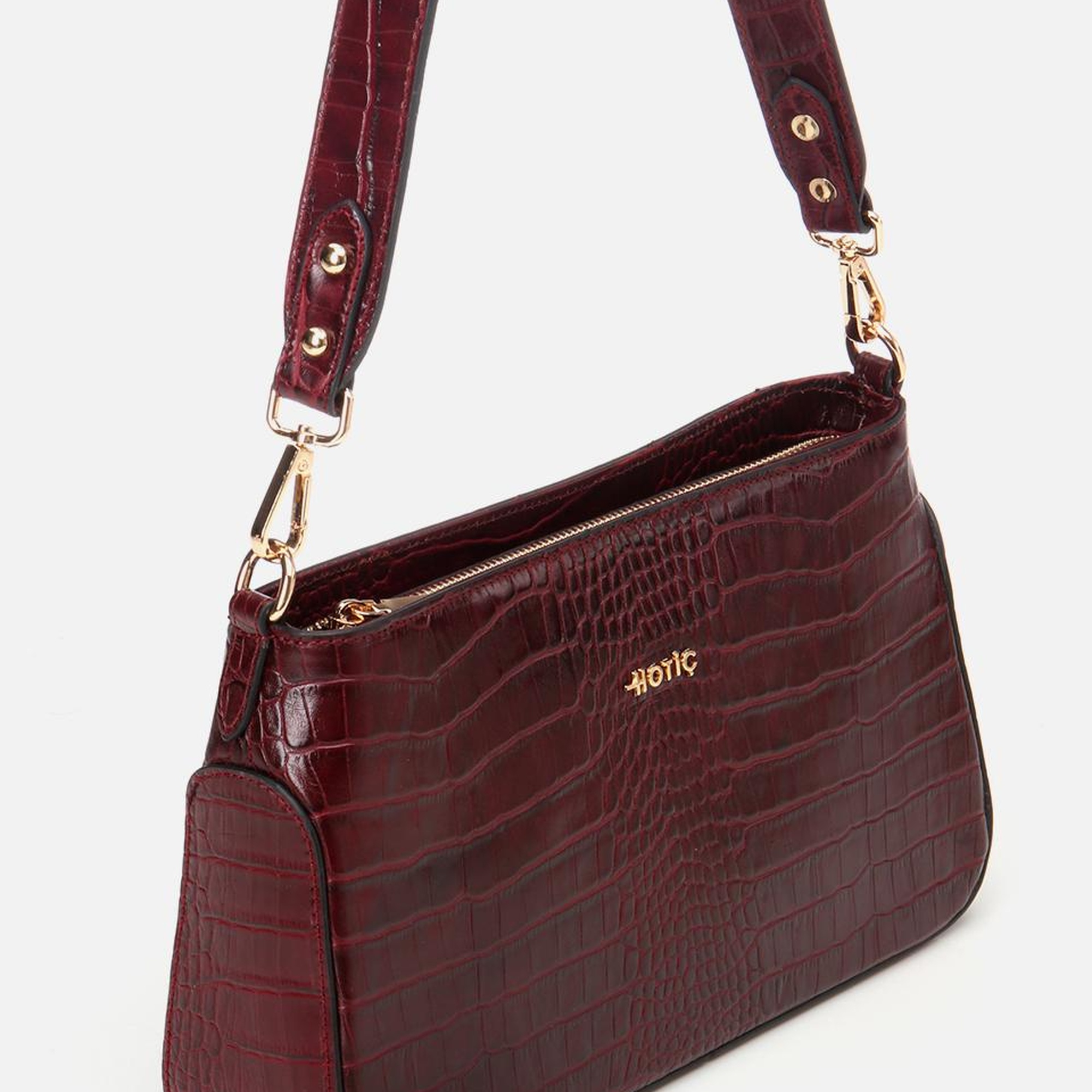 Kadın Deri Bordo Omuz Çantası