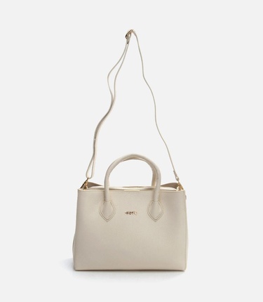  Kadın Deri Ekru Omuz Çantası