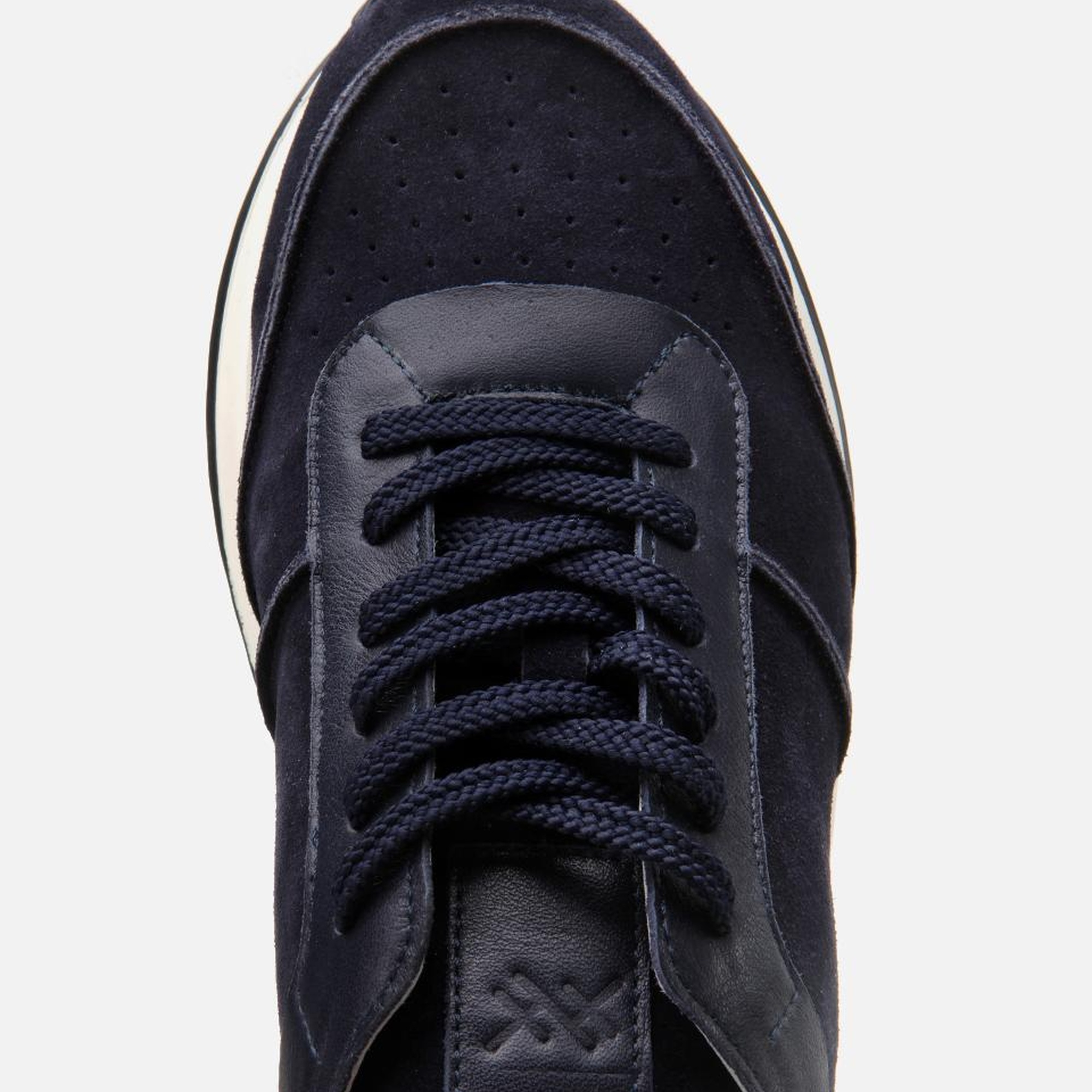 Erkek Süet Deri Lacivert Ultra Hafif Tabanlı Spor Ayakkabı