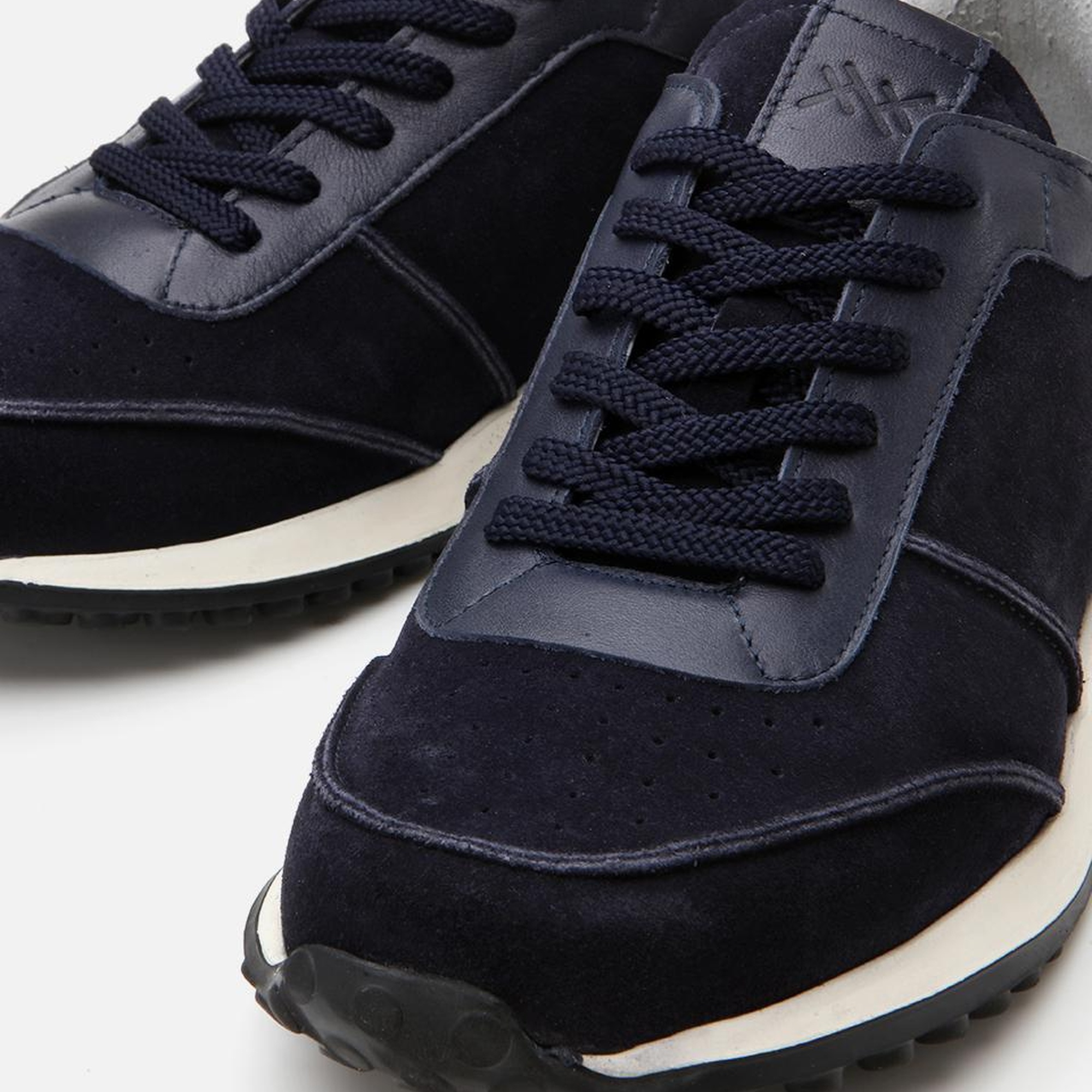 Erkek Süet Deri Lacivert Ultra Hafif Tabanlı Spor Ayakkabı