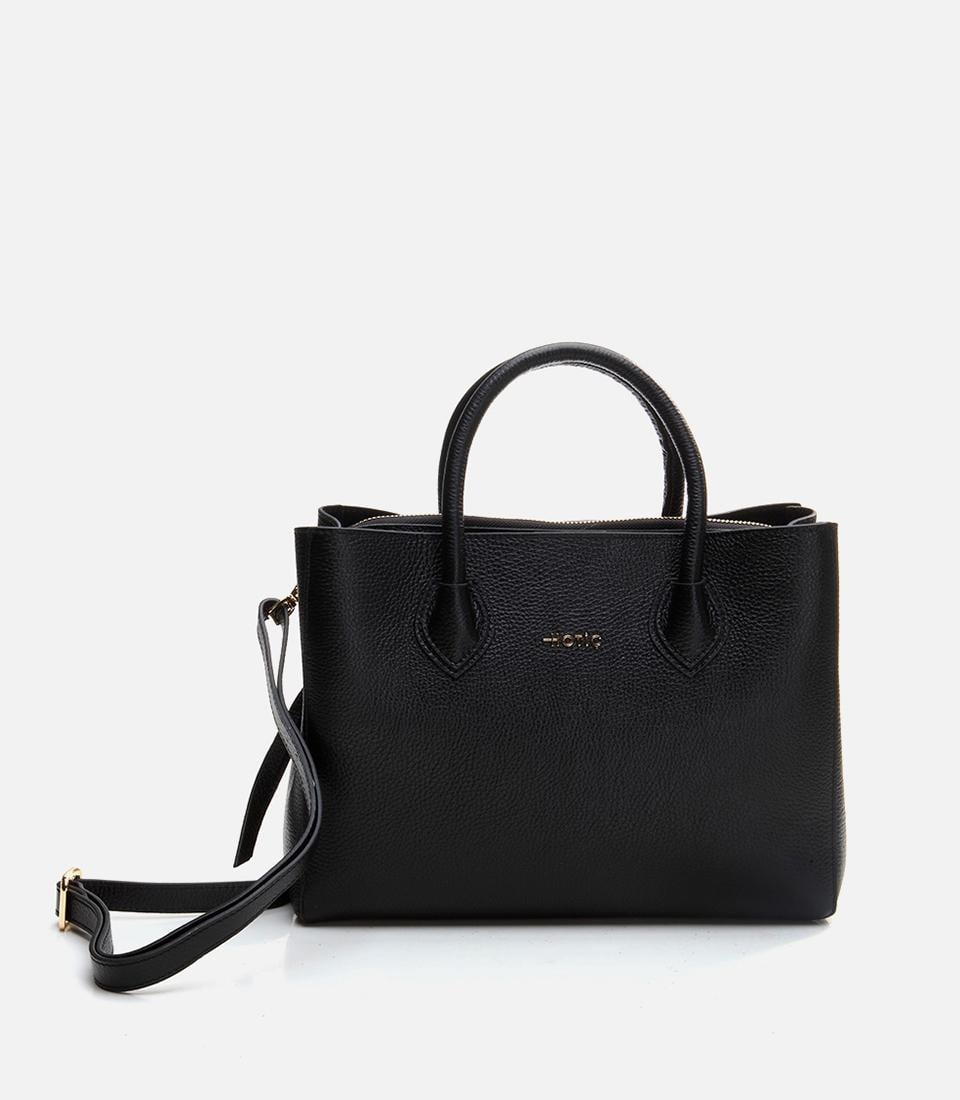  Kadın Deri Siyah Omuz Çantası