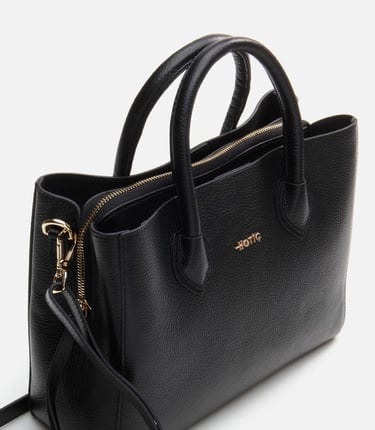  Kadın Deri Siyah Omuz Çantası