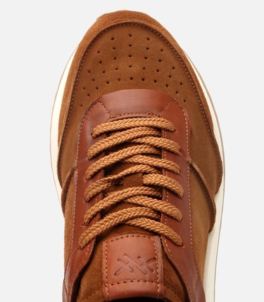  Erkek Süet Deri Taba Ultra Hafif Tabanlı Spor Ayakkabı