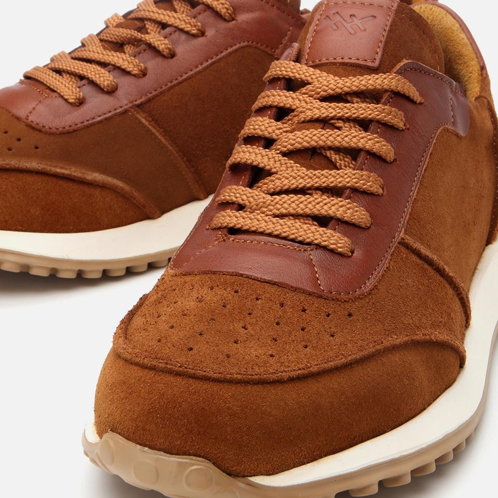 Erkek Süet Deri Taba Ultra Hafif Tabanlı Spor Ayakkabı