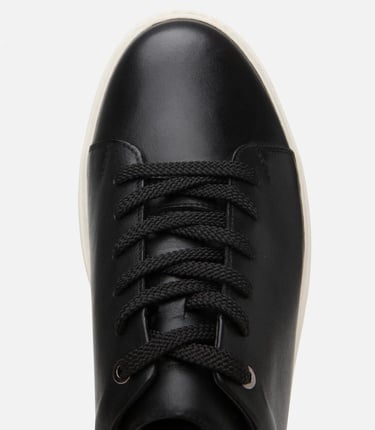  Erkek Deri Siyah Toka Detaylı Spor Ayakkabı