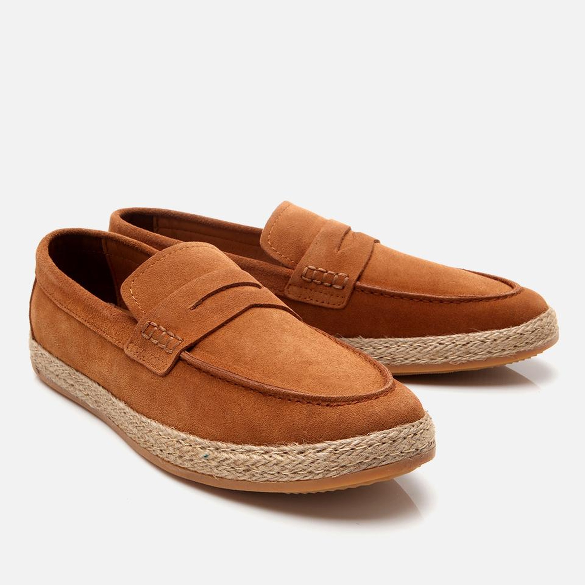 Erkek Süet Deri Lacivert Ultra Hafif Tabanlı Loafer