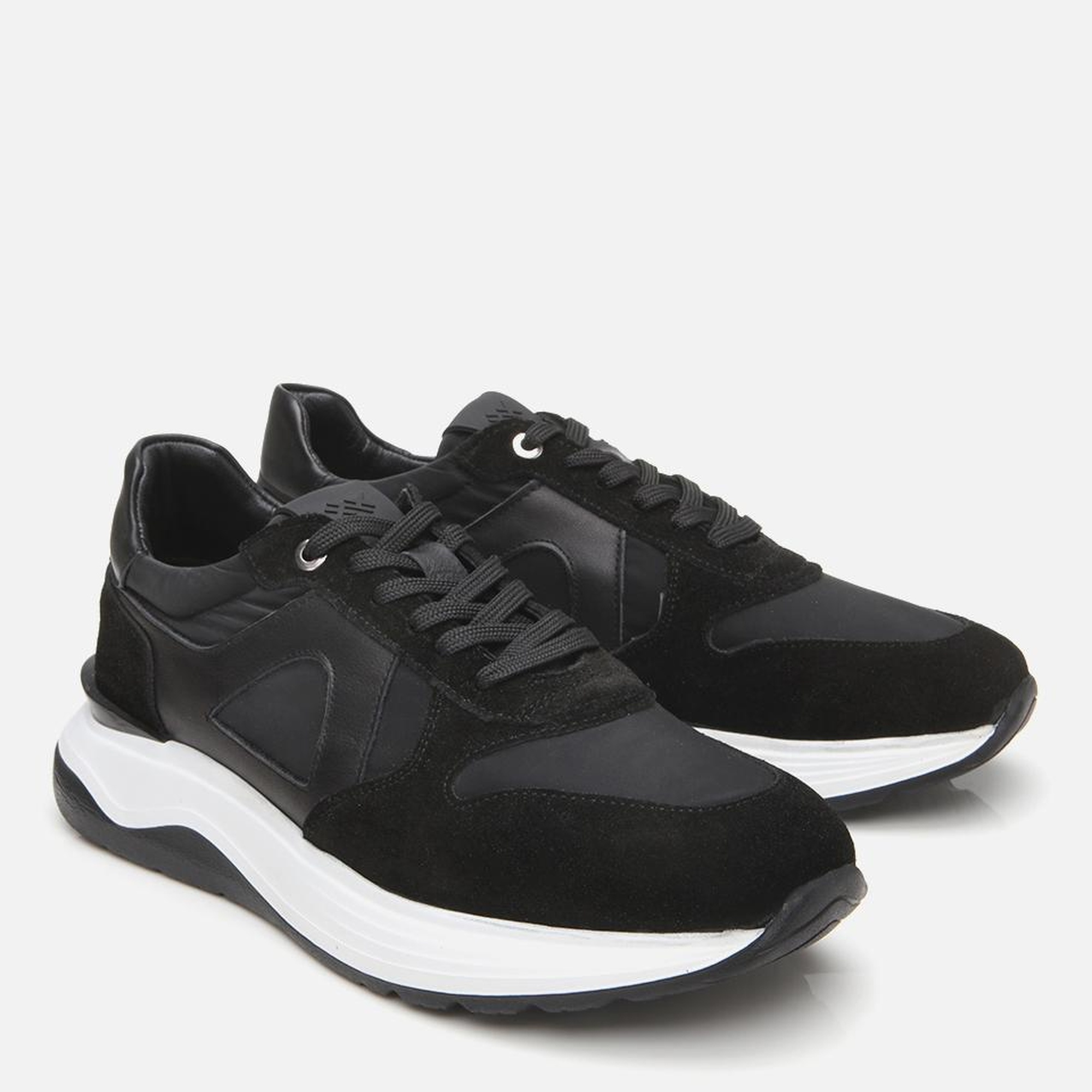 Erkek Süet Deri Siyah Hafif Tabanlı Spor Ayakkabı