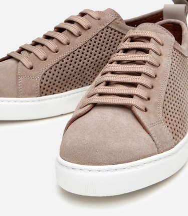  Erkek Süet Deri Bej Ultra Hafif Tabanlı Günlük Ayakkabı