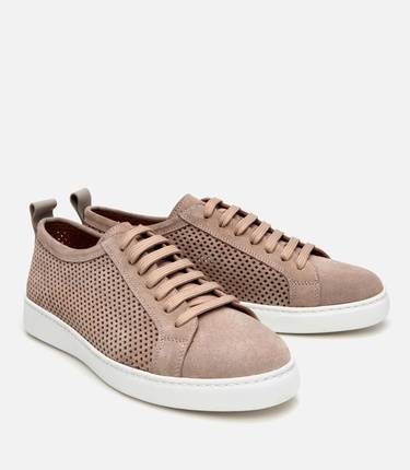  Erkek Süet Deri Bej Ultra Hafif Tabanlı Günlük Ayakkabı