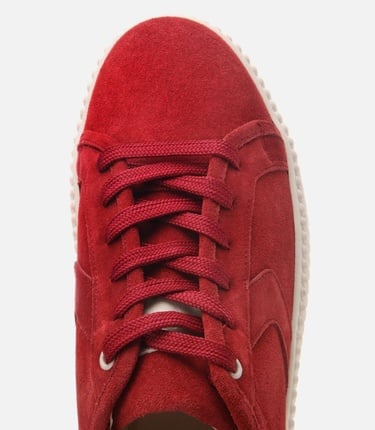  Erkek Süet Deri Kırmızı Günlük Ayakkabı