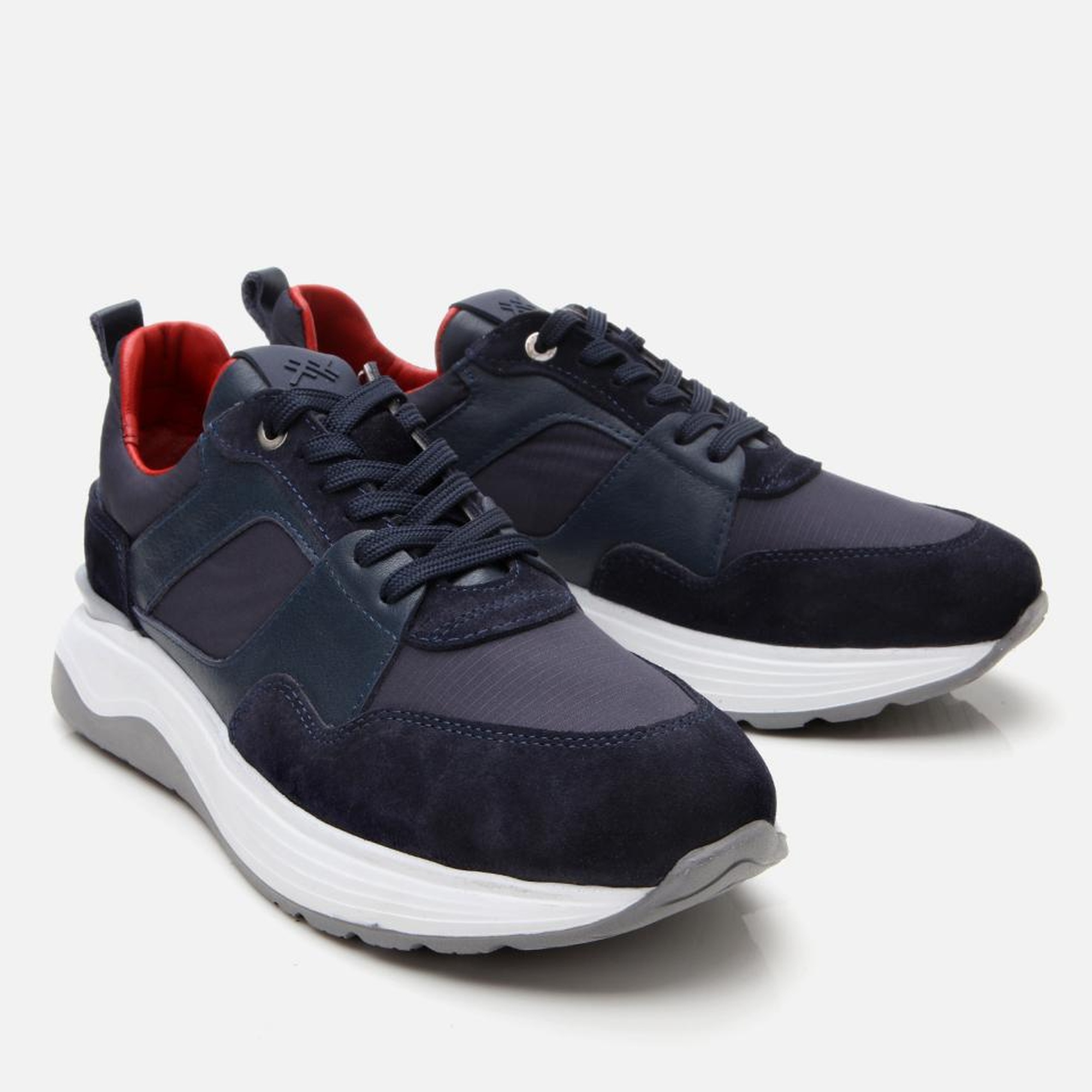 Erkek Süet Deri Lacivert Hafif Tabanlı Spor Ayakkabı