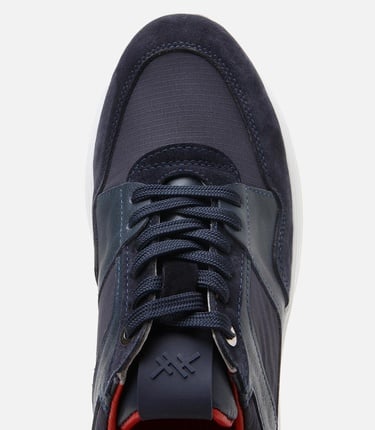  Erkek Süet Deri Lacivert Hafif Tabanlı Spor Ayakkabı