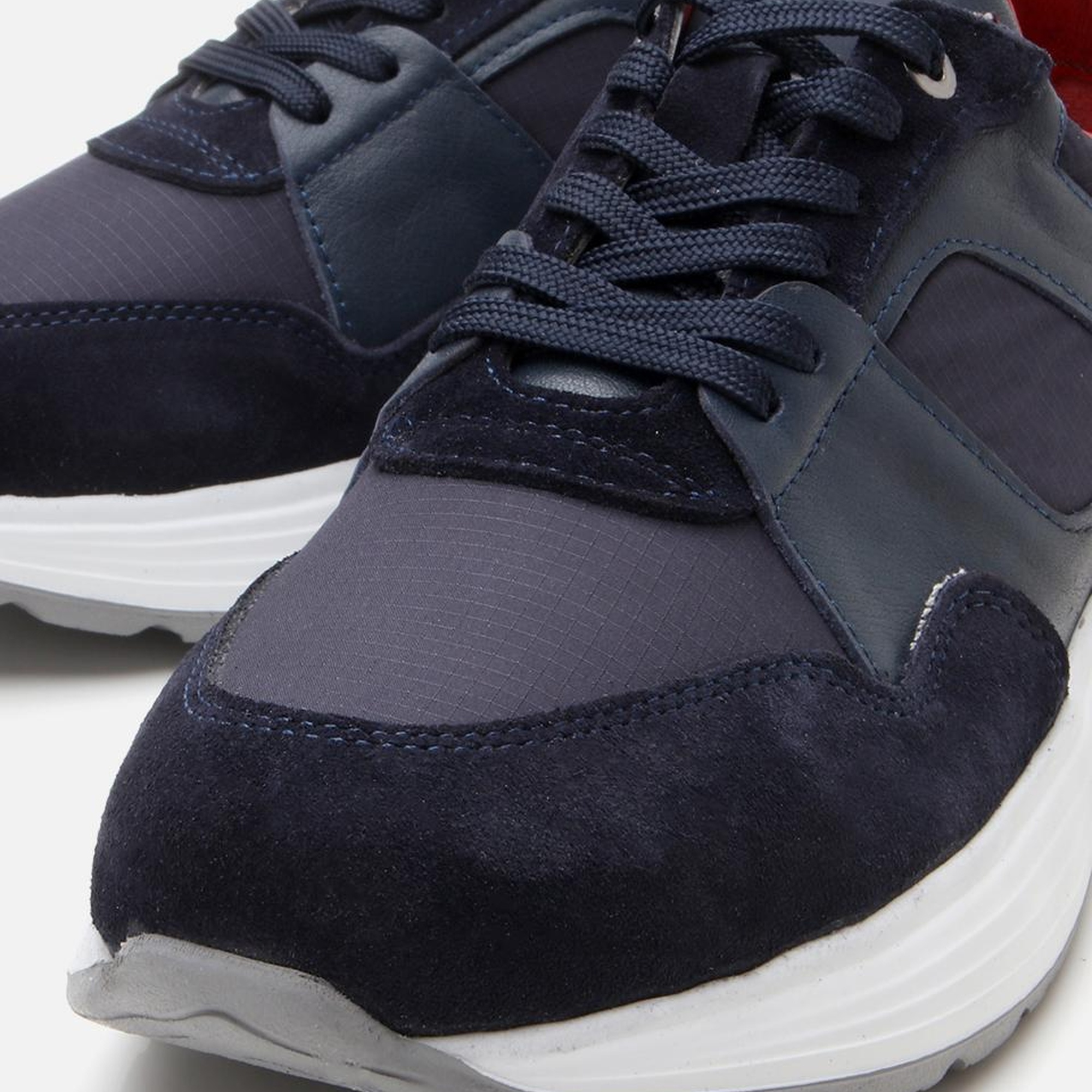 Erkek Süet Deri Lacivert Hafif Tabanlı Spor Ayakkabı