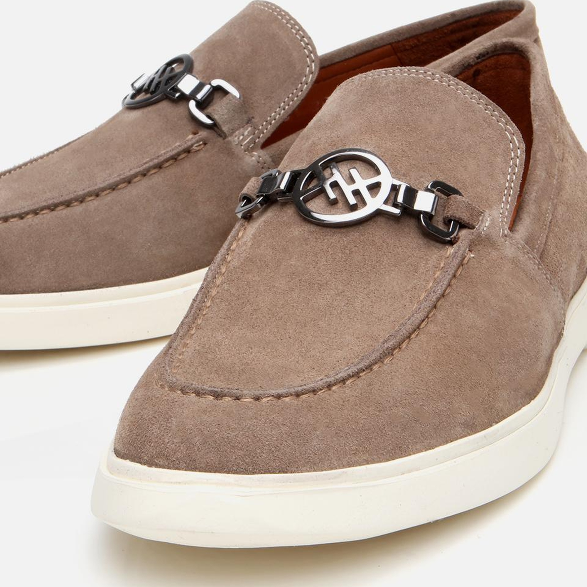 Erkek Süet Deri Vizon Toka Detaylı Loafer