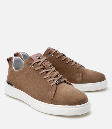  Erkek Süet Deri Vizon Ultra Hafif Tabanlı Spor Ayakkabı