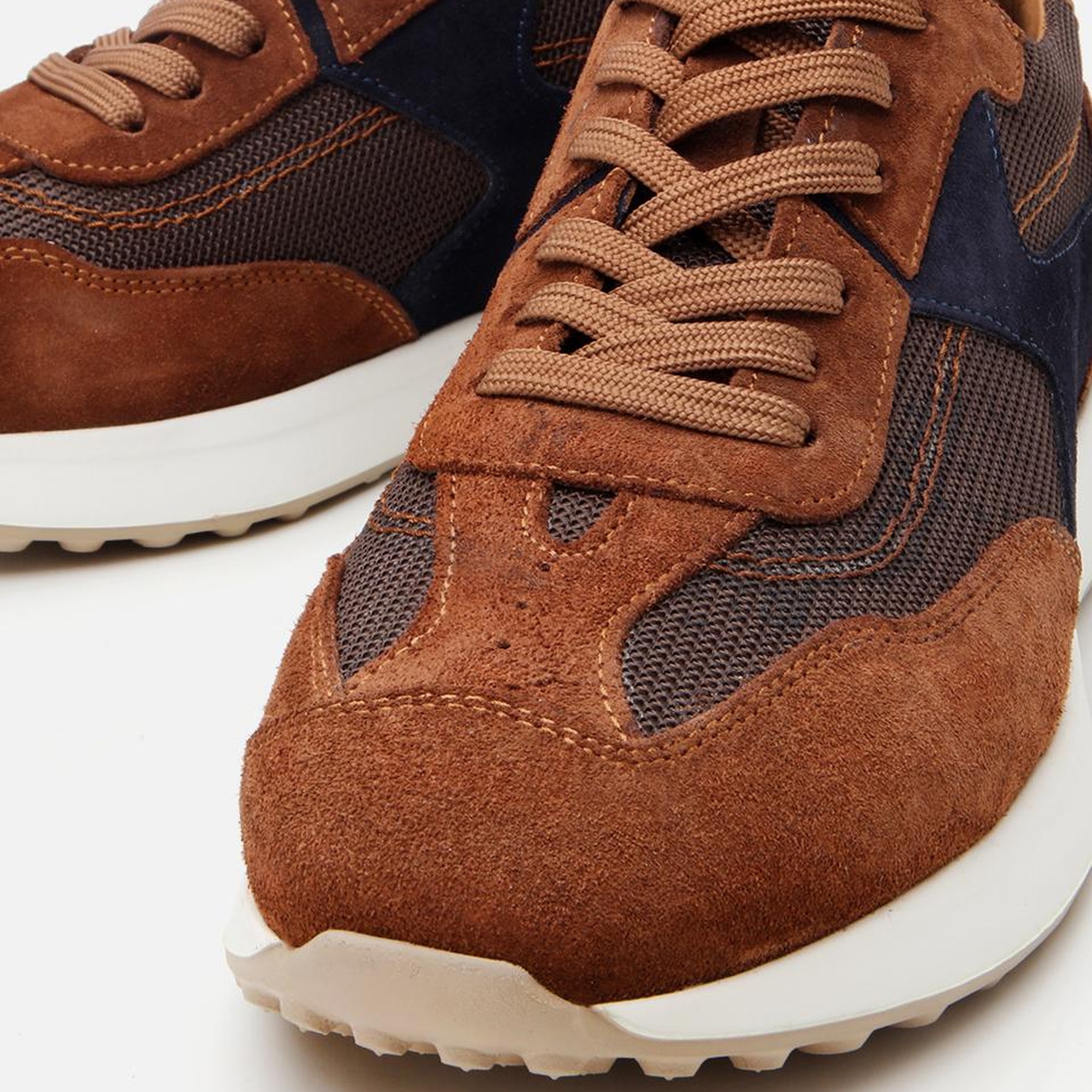 Erkek Süet Deri Taba Ultra Hafif Tabanlı Spor Ayakkabı