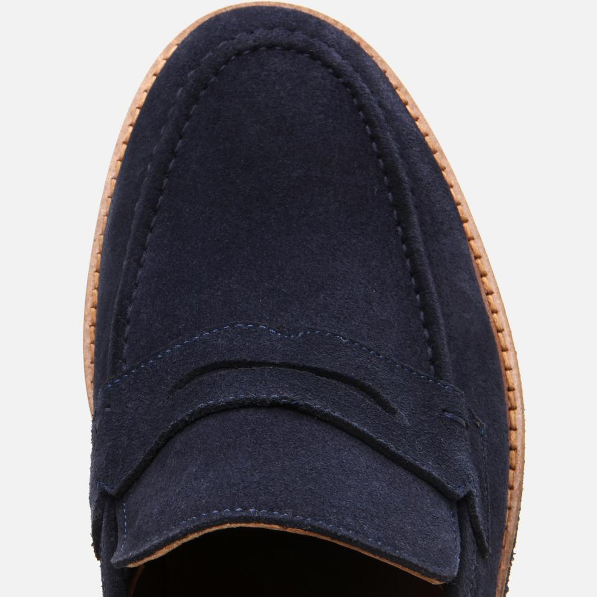 Erkek Süet Deri Lacivert Hafif Tabanlı Loafer