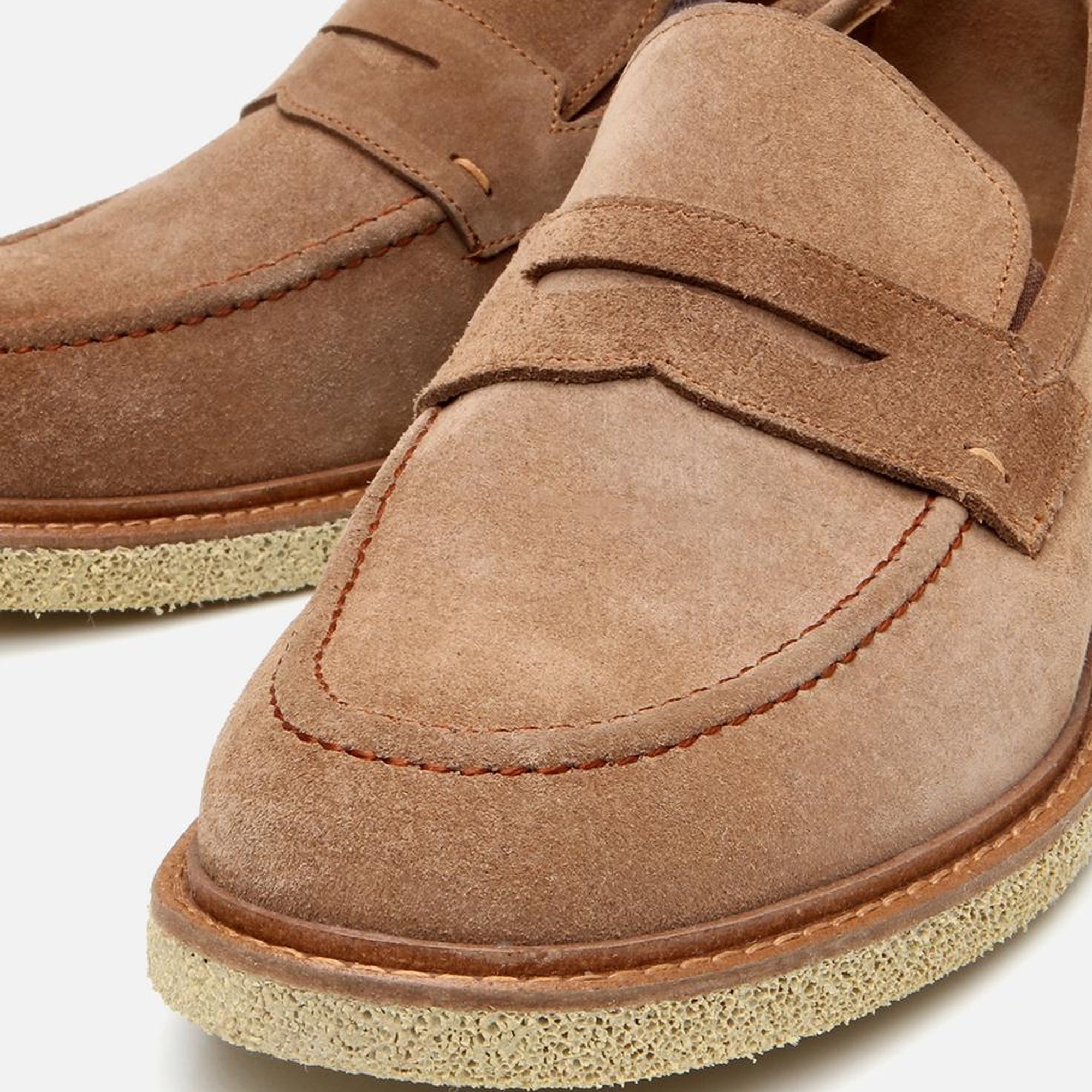 Erkek Süet Deri Taba Hafif Tabanlı Loafer