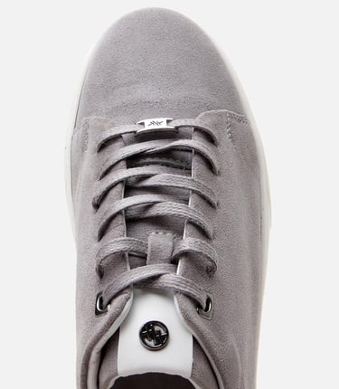  Erkek Süet Deri Gri Ultra Hafif Tabanlı Spor Ayakkabı