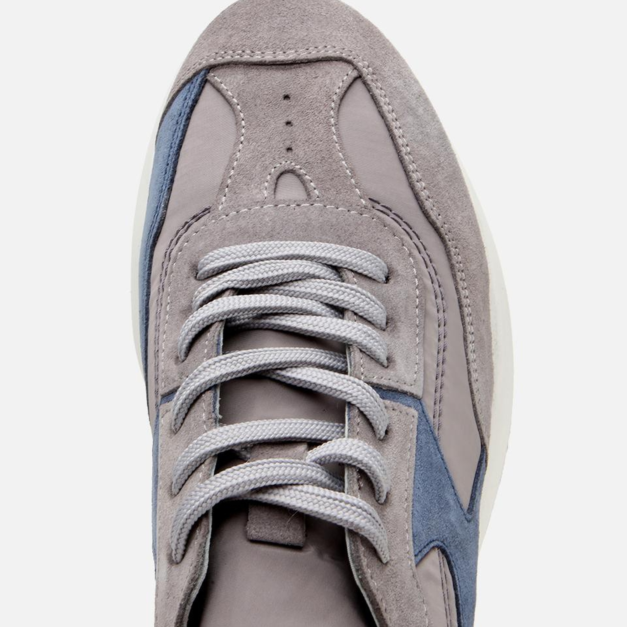 Erkek Süet Deri Gri Ultra Hafif Tabanlı Spor Ayakkabı