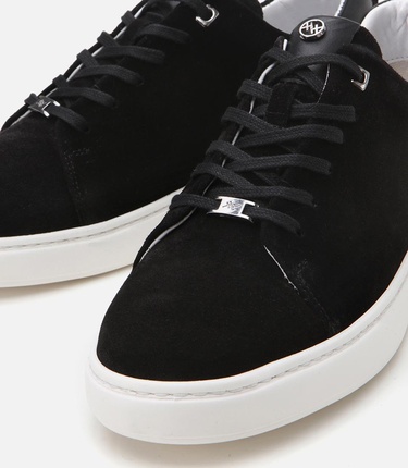  Erkek Süet Deri Siyah Ultra Hafif Tabanlı Spor Ayakkabı