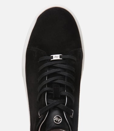  Erkek Süet Deri Siyah Ultra Hafif Tabanlı Spor Ayakkabı