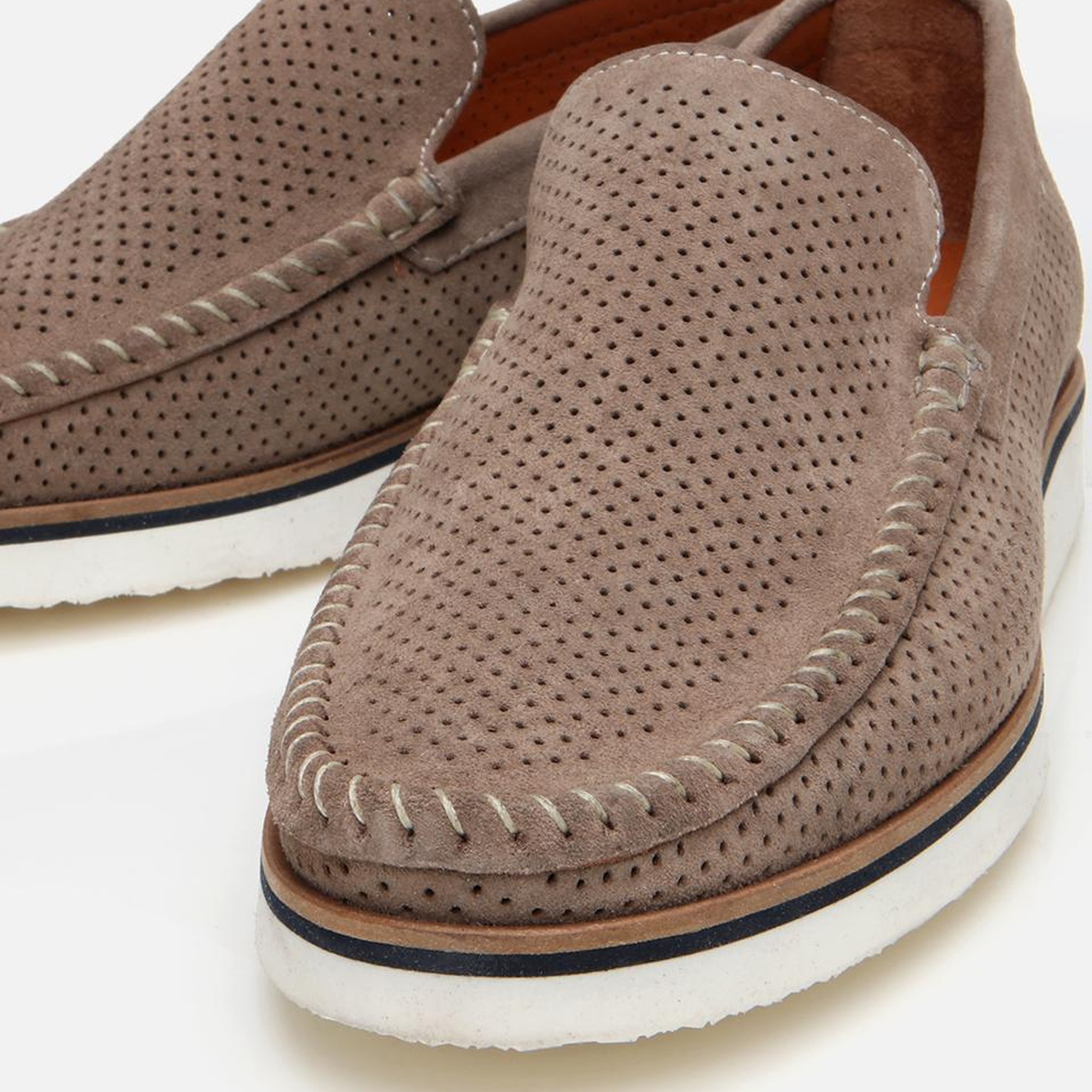 Erkek Süet Deri Vizon Hafif Tabanlı Loafer