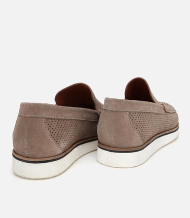  Erkek Süet Deri Vizon Hafif Tabanlı Loafer