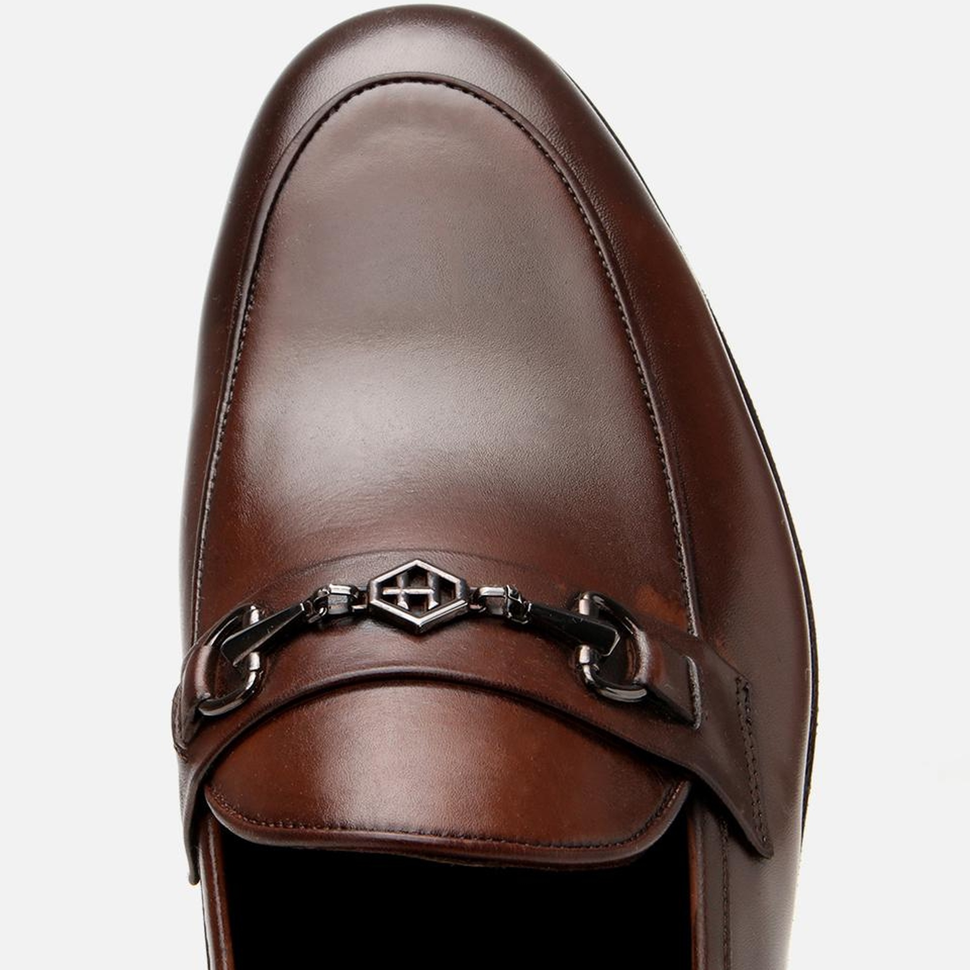 Erkek Deri Kahverengi Hafif Tabanlı Klasik Loafer