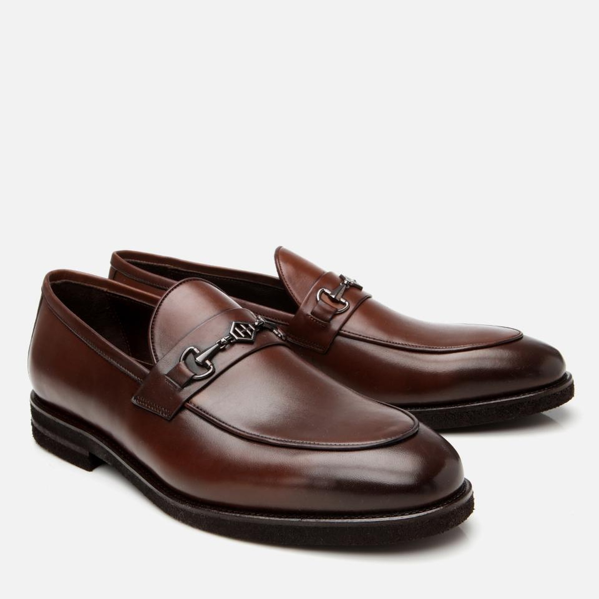 Erkek Deri Kahverengi Hafif Tabanlı Klasik Loafer