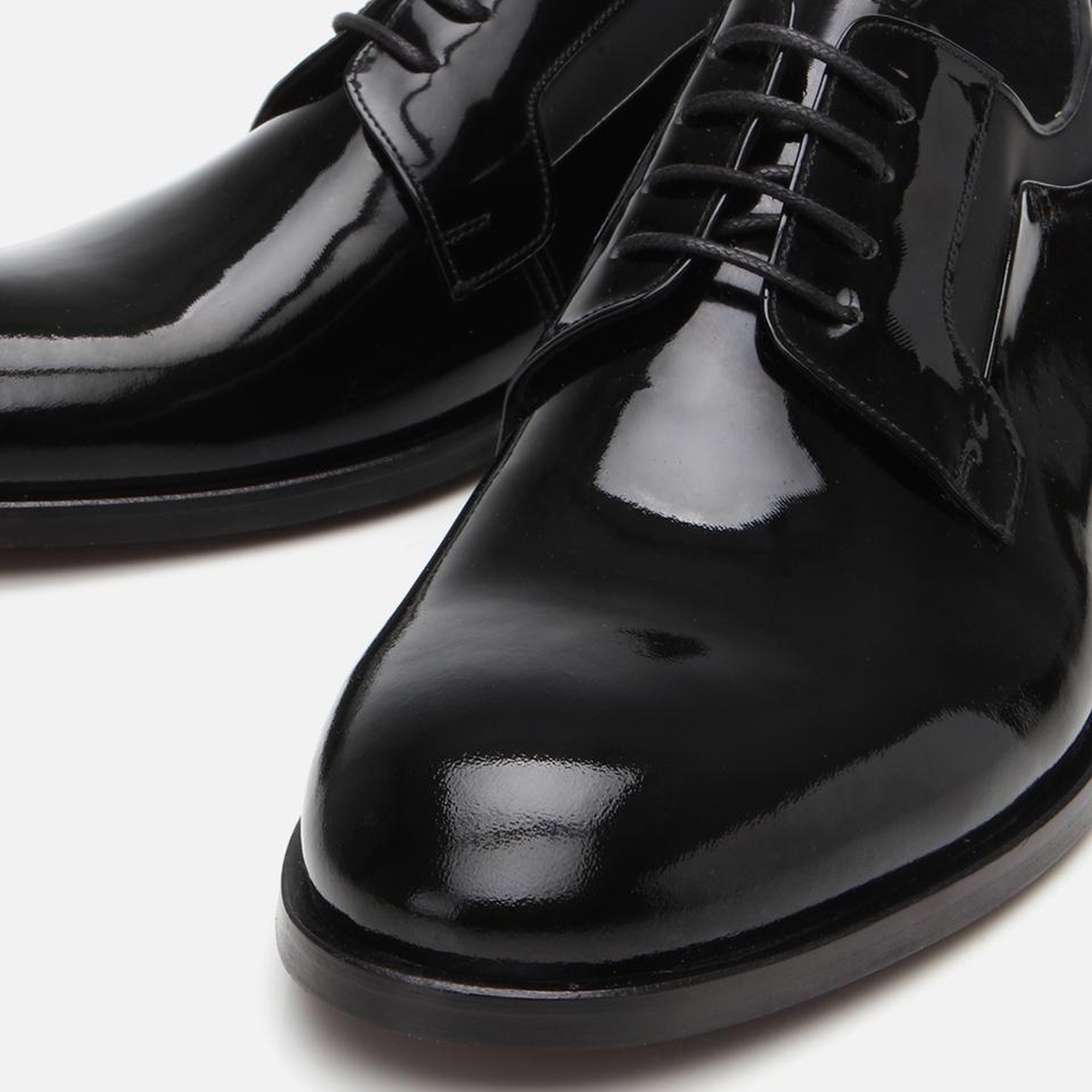 Erkek Rugan Deri Siyah Şık Klasik Ayakkabı