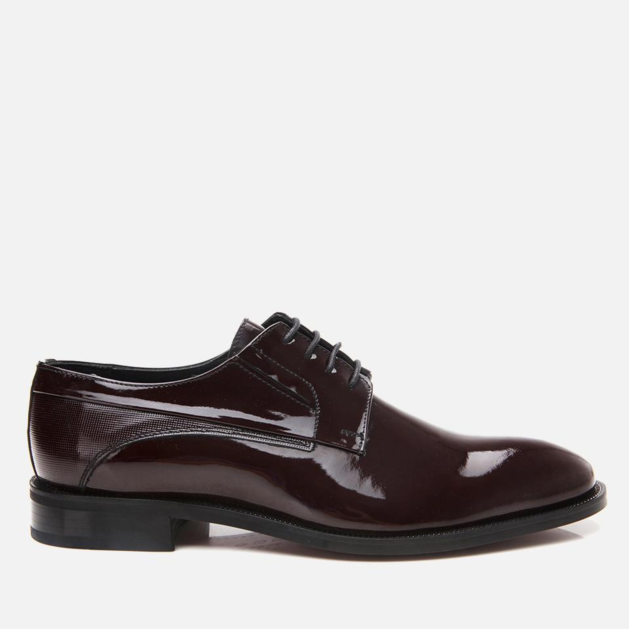 Erkek Rugan Deri Bordo Şık Klasik Ayakkabı