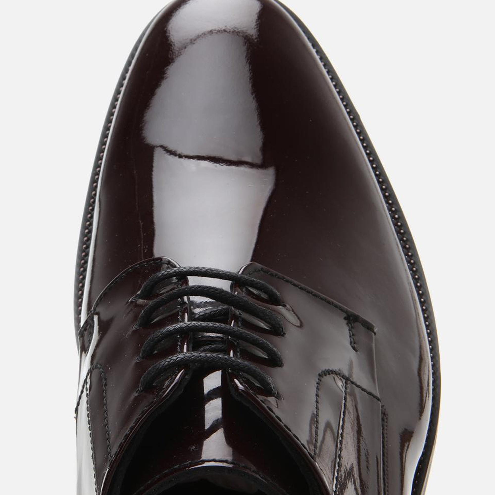 Erkek Rugan Deri Bordo Şık Klasik Ayakkabı