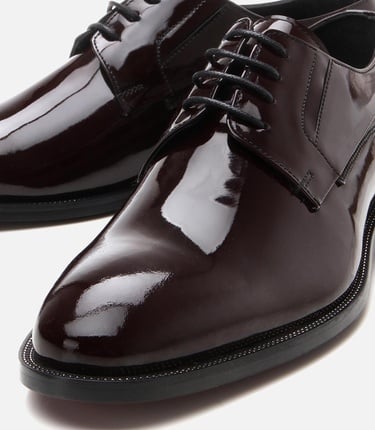  Erkek Rugan Deri Bordo Şık Klasik Ayakkabı