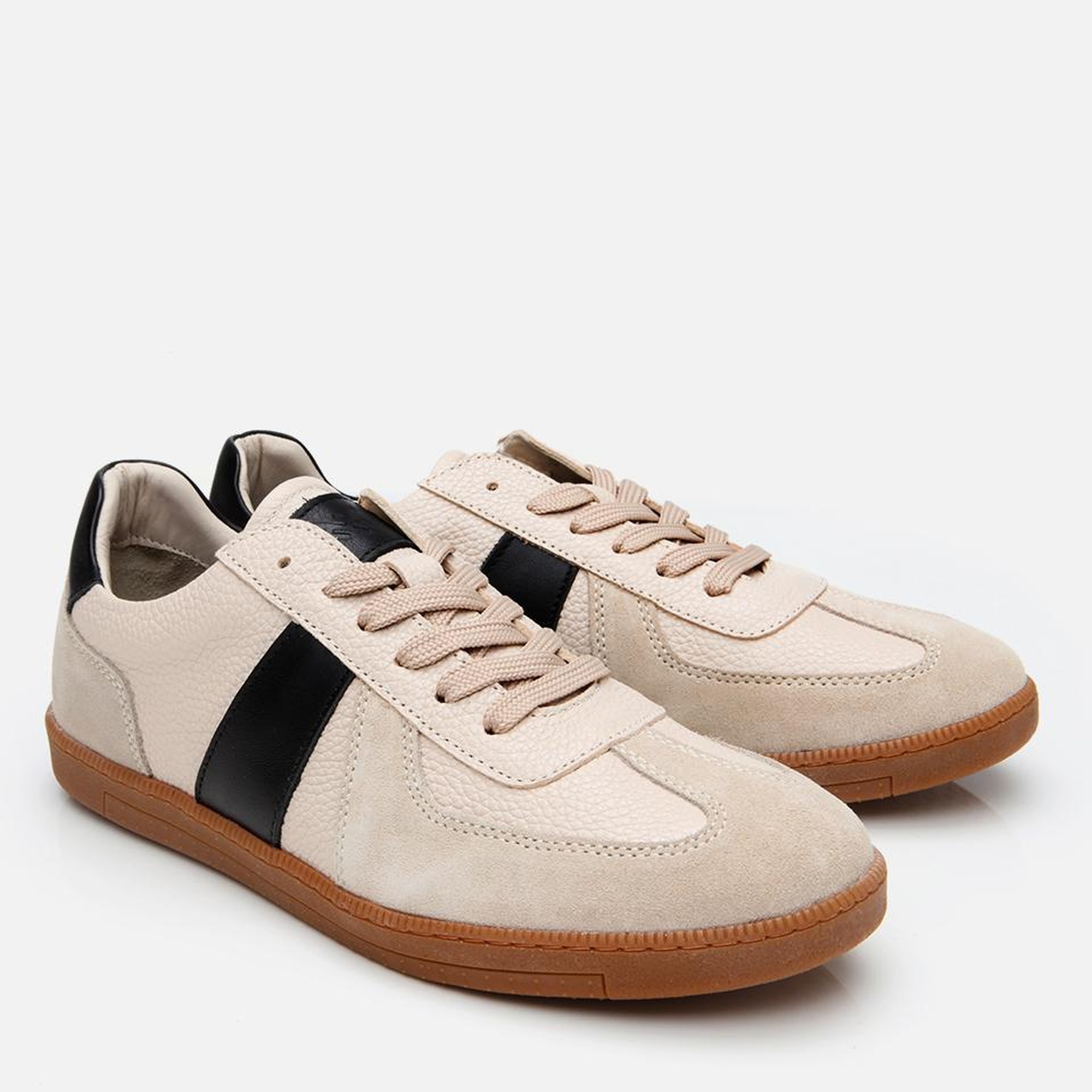 Erkek Süet Deri Bej Spor Ayakkabı