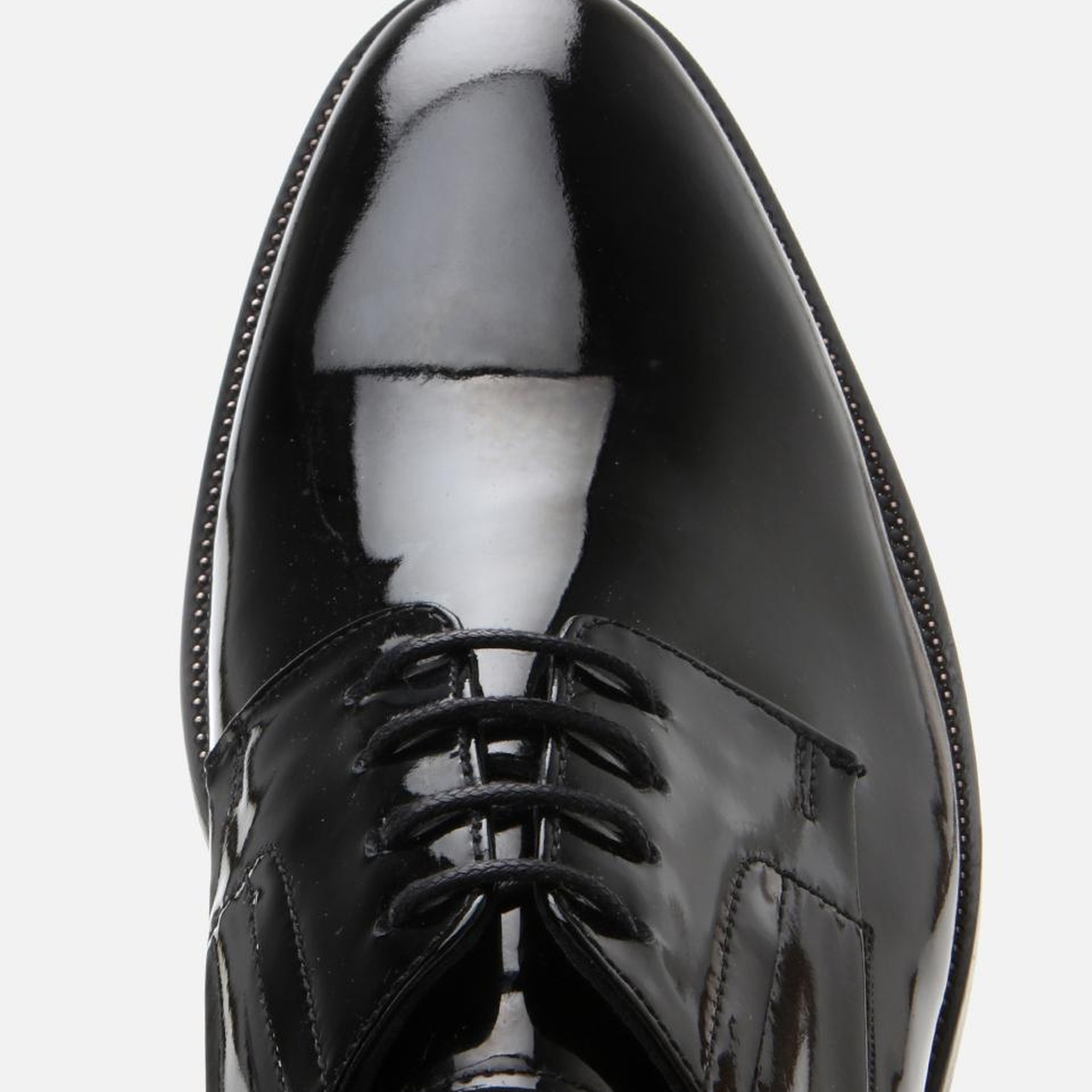 Erkek Rugan Deri Siyah Şık Klasik Ayakkabı