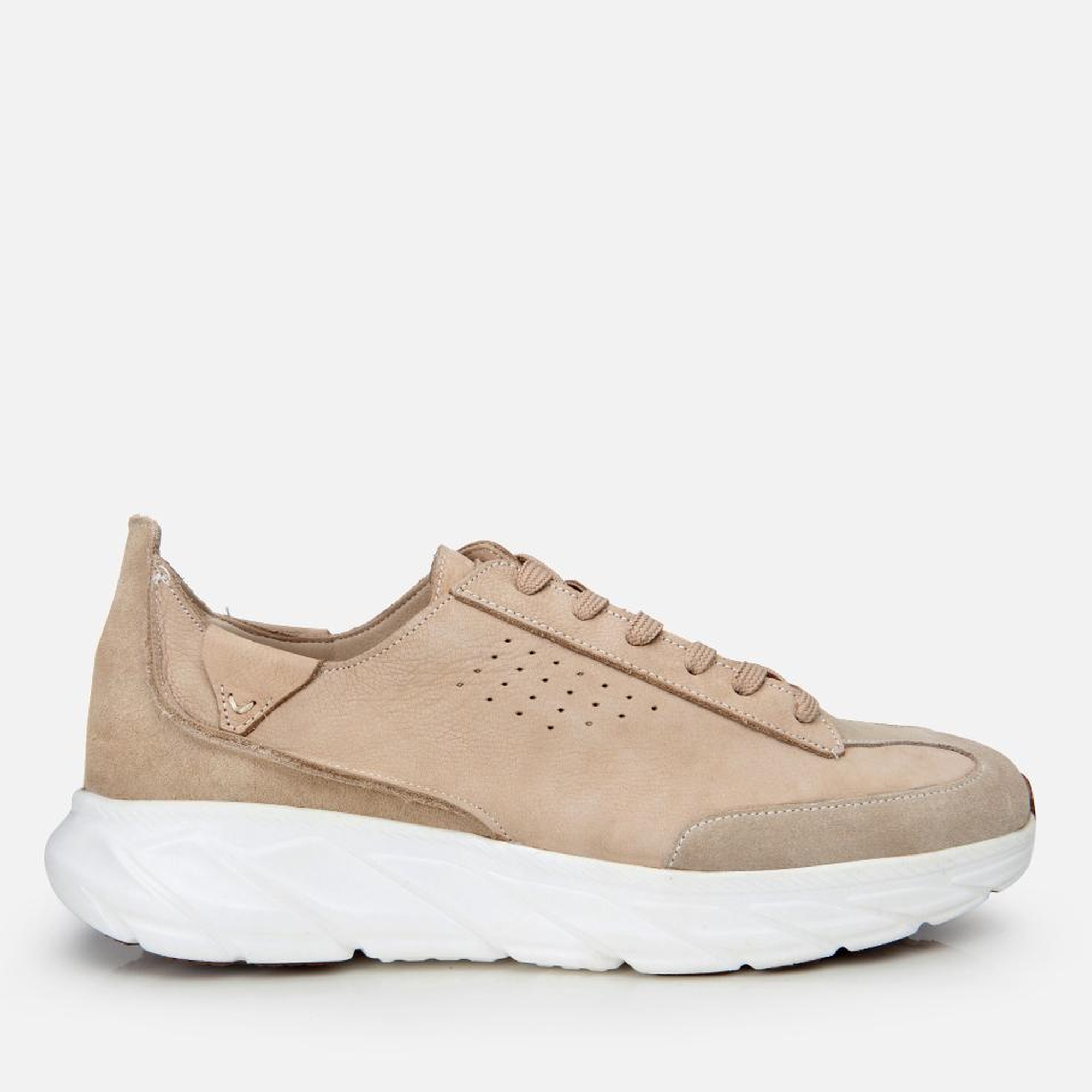 Erkek Nubuk Deri Ekru Ultra Hafif Tabanlı Spor Ayakkabı