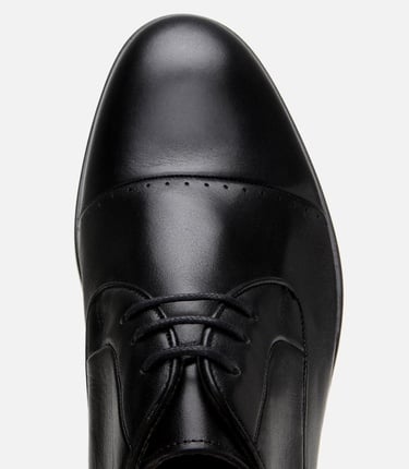  Erkek Deri Siyah Klasik Ayakkabı