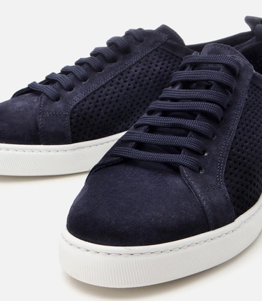  Erkek Süet Deri Lacivert Ultra Hafif Tabanlı Günlük Ayakkabı