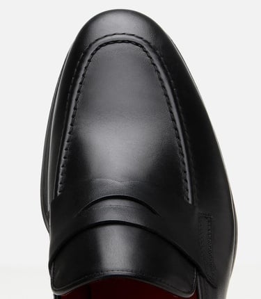  Erkek Deri Siyah Ultra Hafif Tabanlı Klasik Ayakkabı