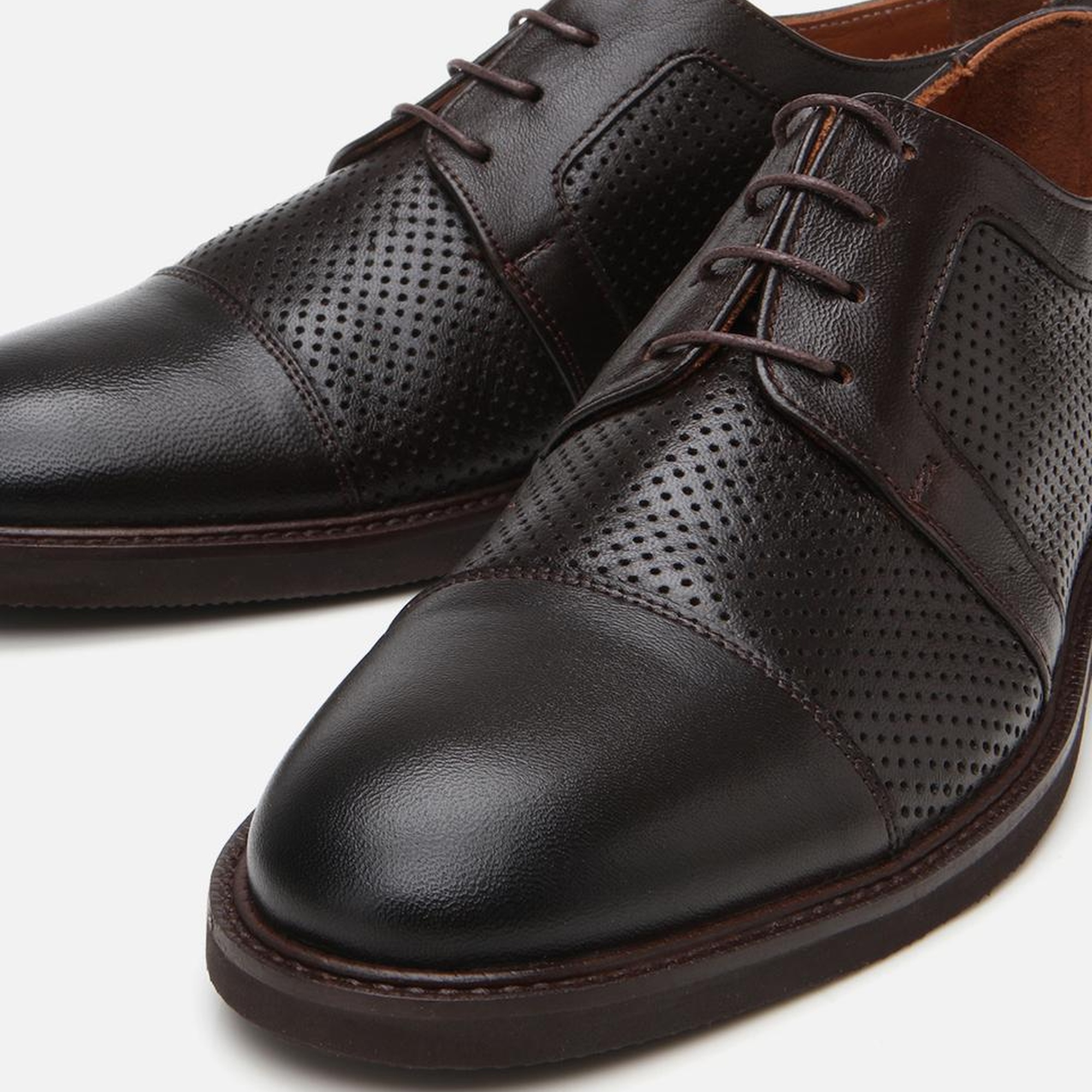 Erkek Deri Kahverengi Ultra Hafif Tabanlı Klasik Ayakkabı