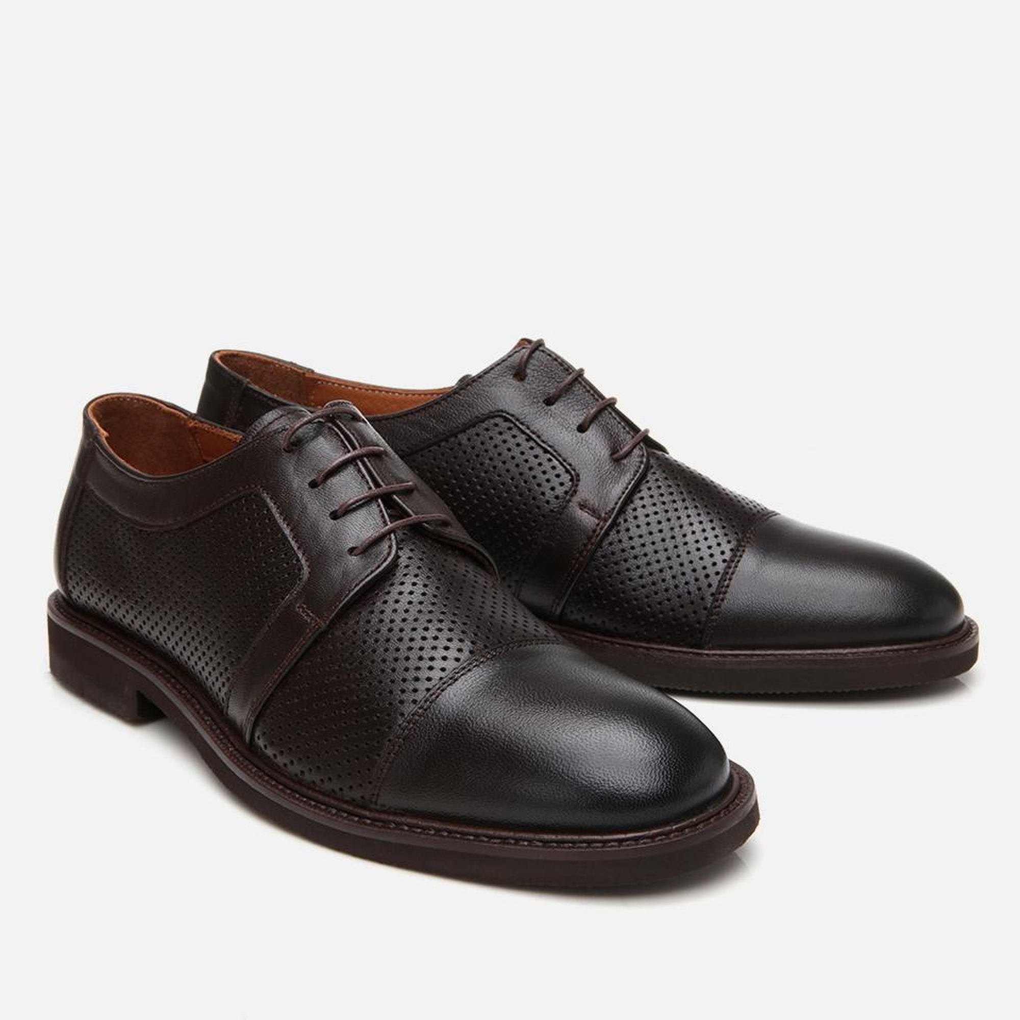 Erkek Deri Kahverengi Ultra Hafif Tabanlı Klasik Ayakkabı