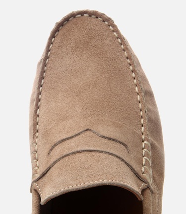  Erkek Süet Deri Vizon Esnek Tabanlı Günlük Loafer