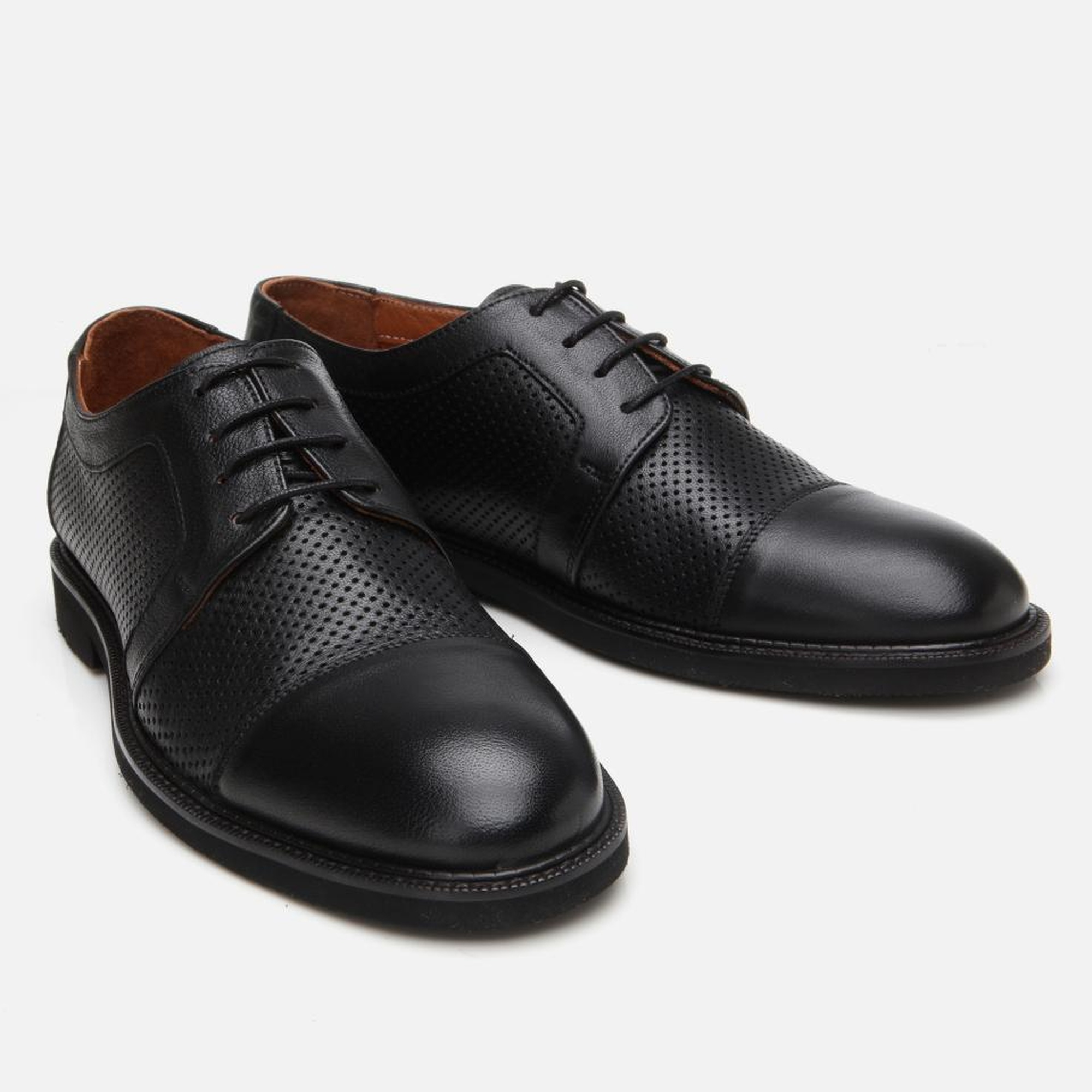 Erkek Deri Siyah Ultra Hafif Tabanlı Klasik Ayakkabı