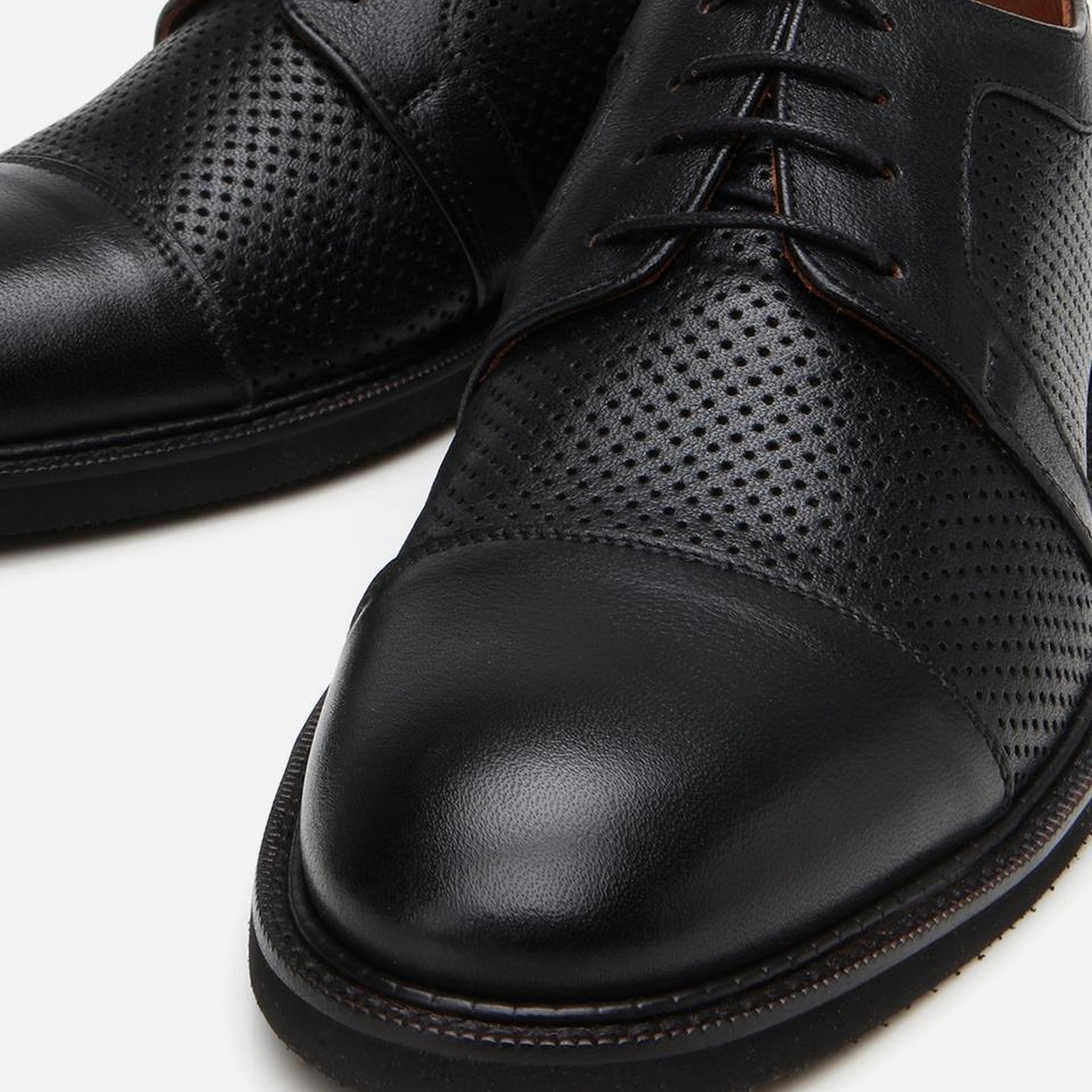 Erkek Deri Siyah Ultra Hafif Tabanlı Klasik Ayakkabı