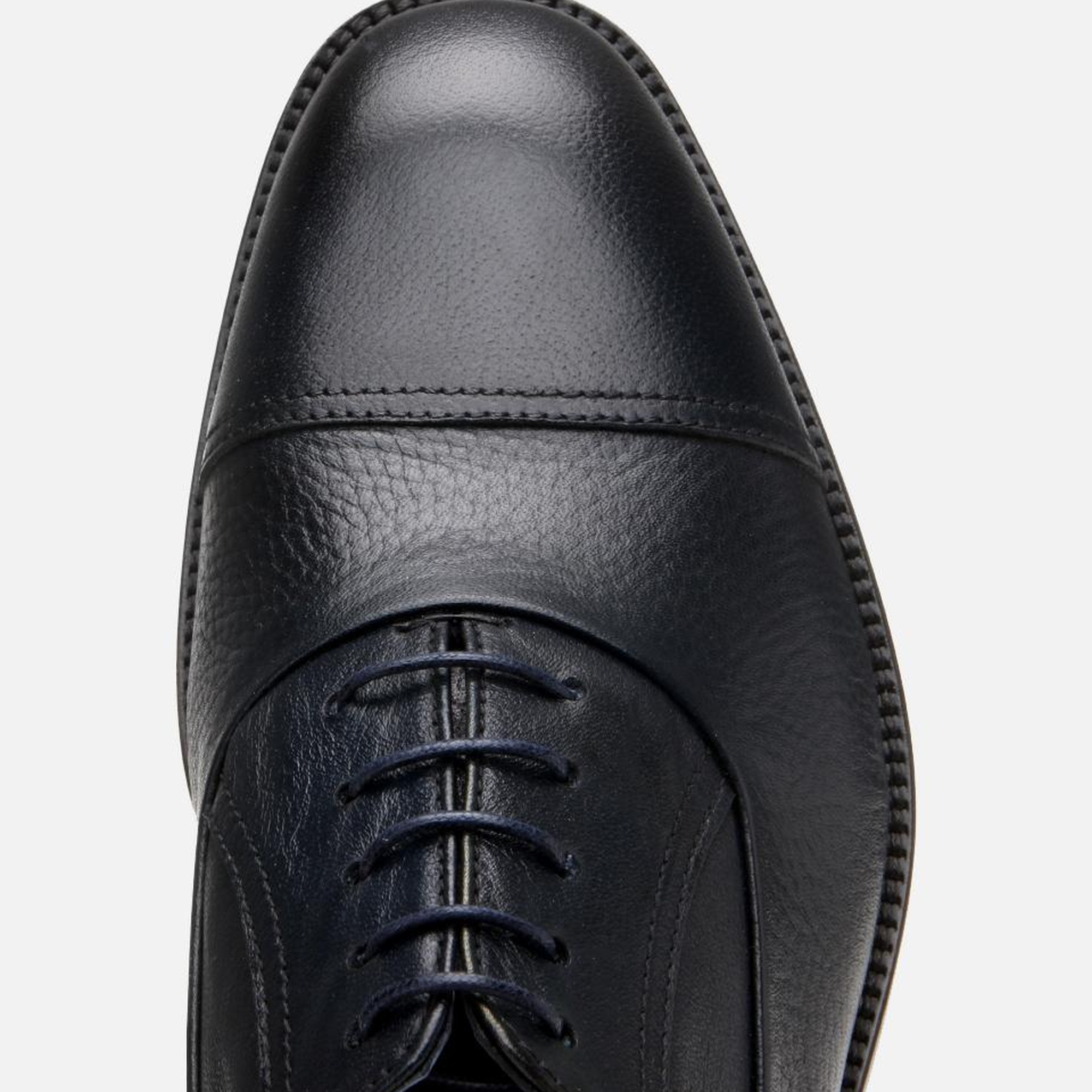 Erkek Deri Lacivert Bağcıklı Şık Klasik Ayakkabı