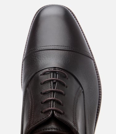  Erkek Deri Kahverengi Bağcıklı Şık Klasik Ayakkabı