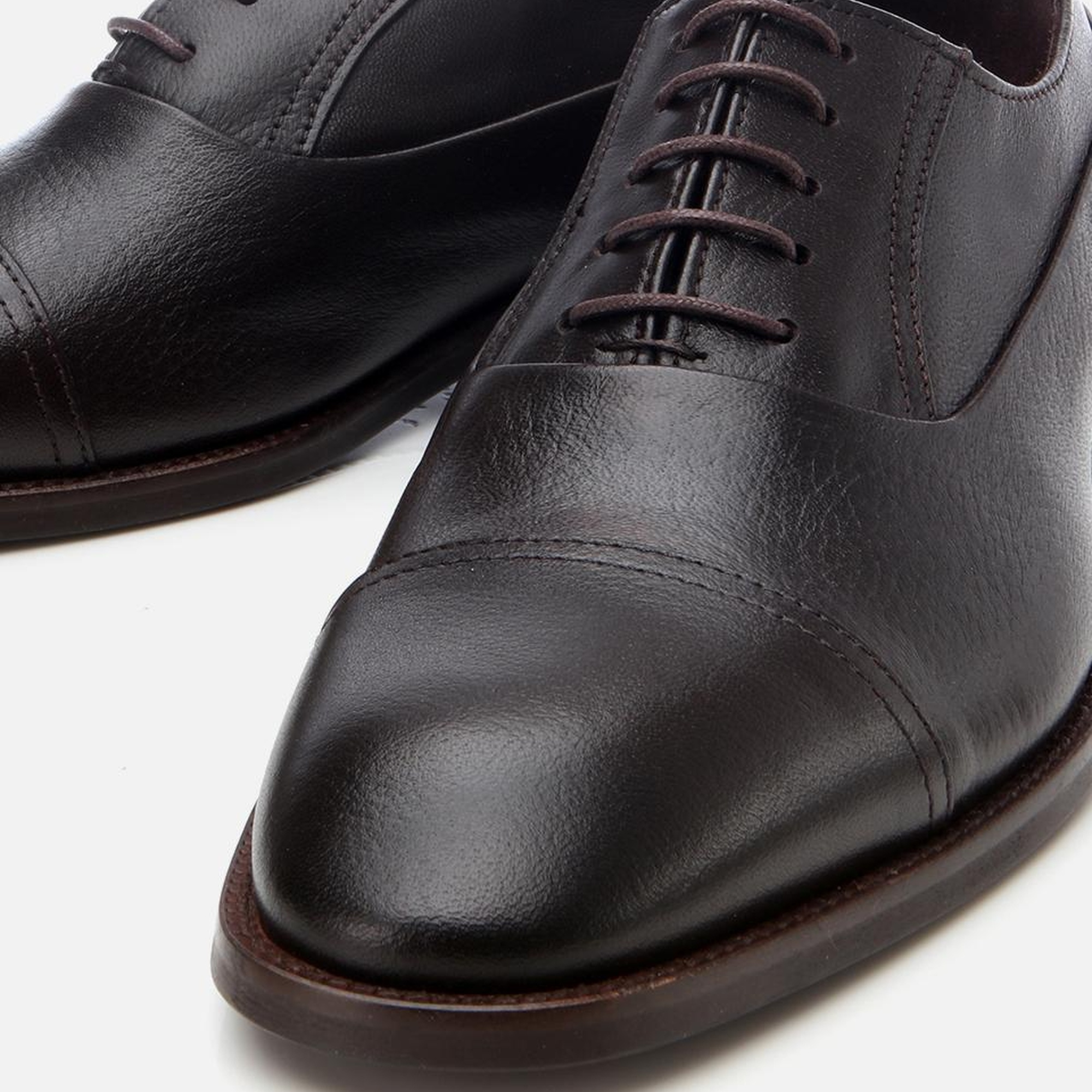 Erkek Deri Kahverengi Bağcıklı Şık Klasik Ayakkabı